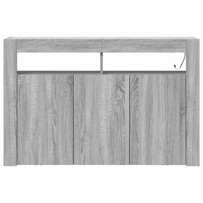 Sideboard Grau Sonoma 116 x 30 x 75 cm Holzwerkstoff