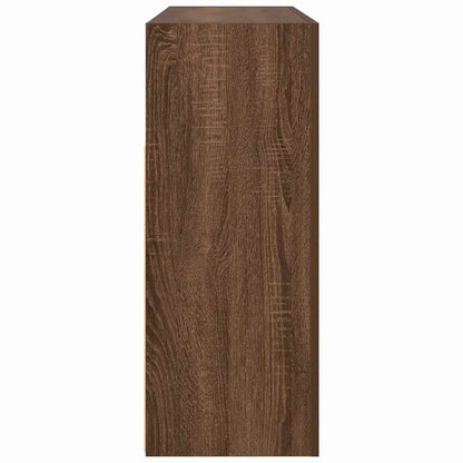 Sideboard Braun Eichen-Optik 116 x 30 x 75 cm Holzwerkstoff