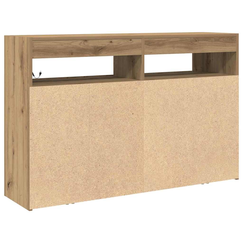 Sideboard Artisan-Eiche 116 x 30 x 75 cm Holzwerkstoff