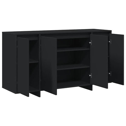 Sideboard Schwarz 135 x 41 x 69 cm Holzwerkstoff