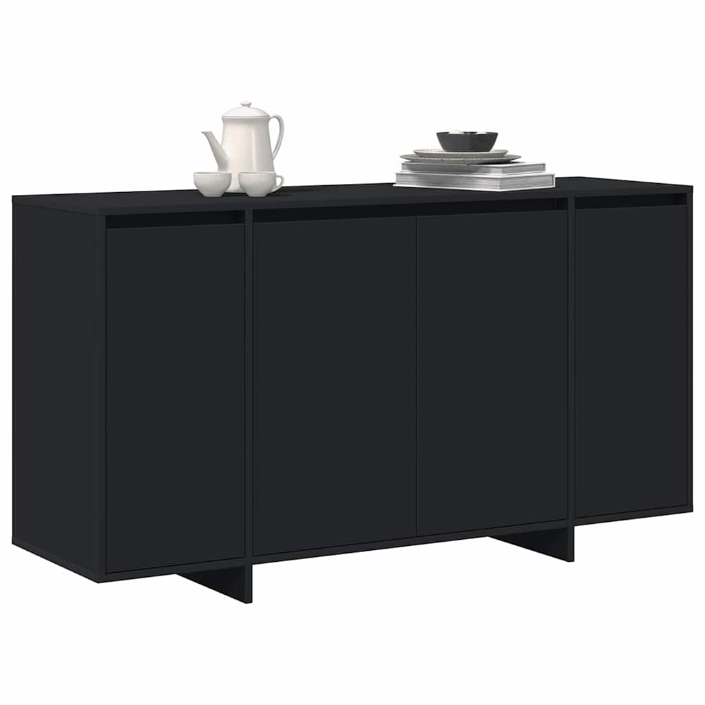 Sideboard Schwarz 135 x 41 x 69 cm Holzwerkstoff