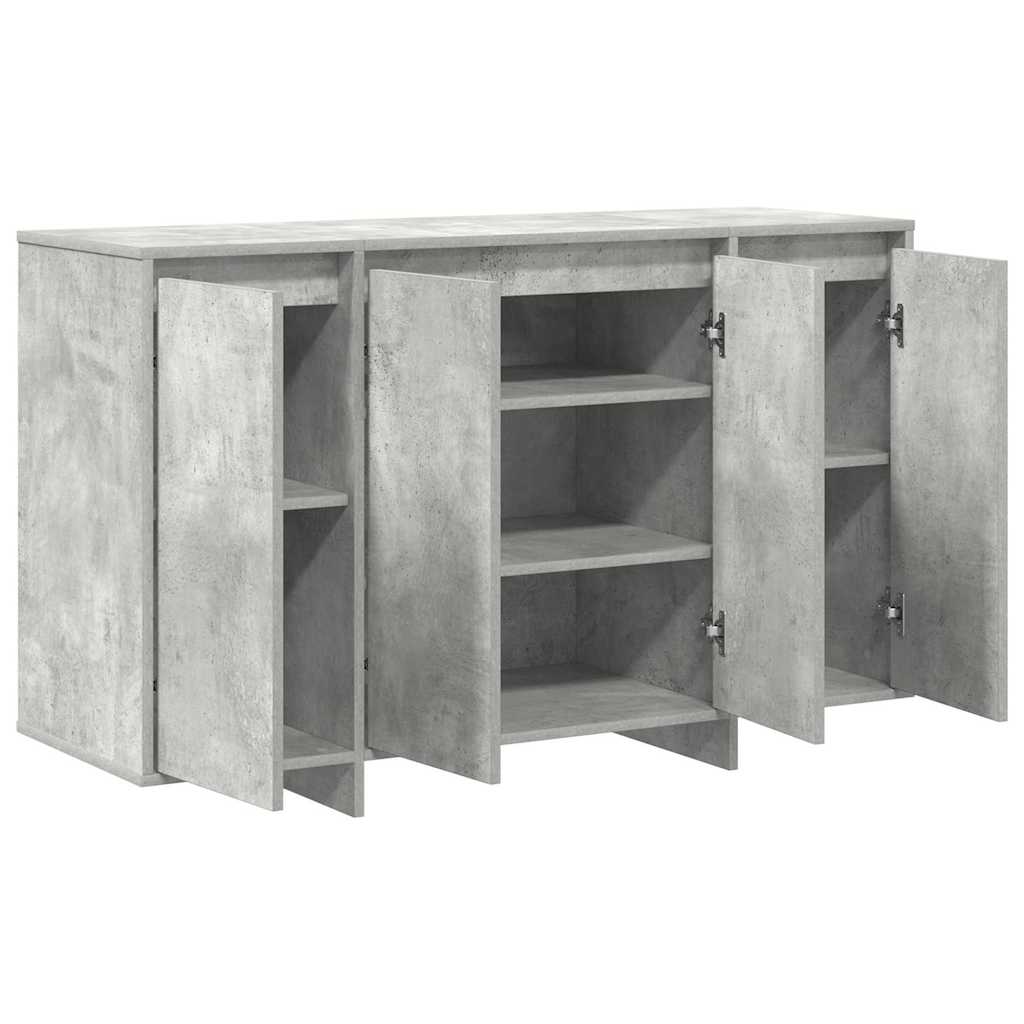 Sideboard Betongrau 120 x 41 x 75 cm Holzwerkstoff