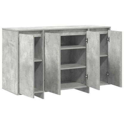 Sideboard Betongrau 120 x 41 x 75 cm Holzwerkstoff