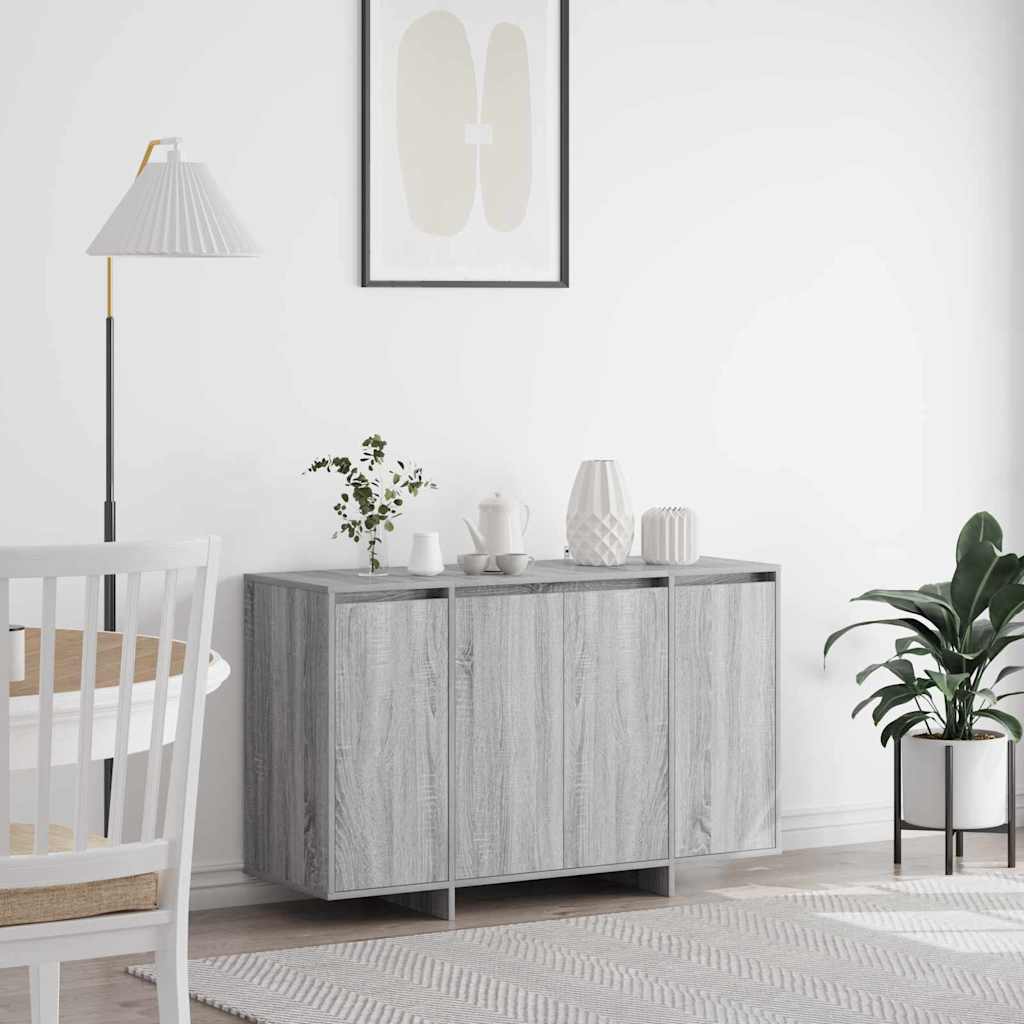 Sideboard Grau Sonoma 120 x 41 x 75 cm Holzwerkstoff