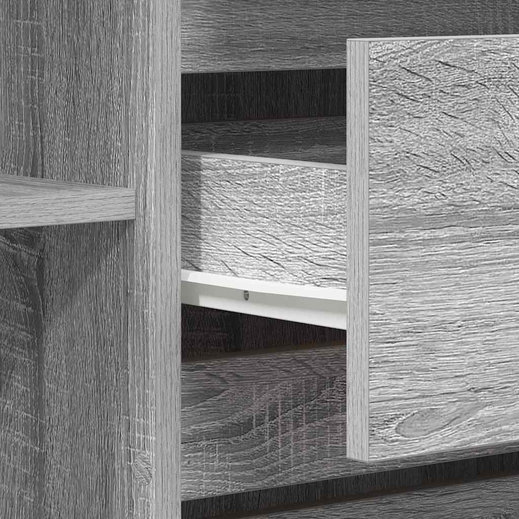 Sideboard Grau Sonoma 120 x 41 x 75 cm Holzwerkstoff