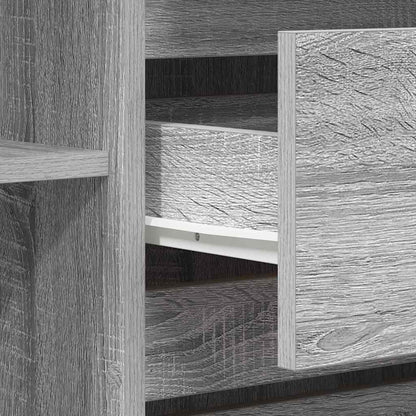 Sideboard Grau Sonoma 120 x 41 x 75 cm Holzwerkstoff