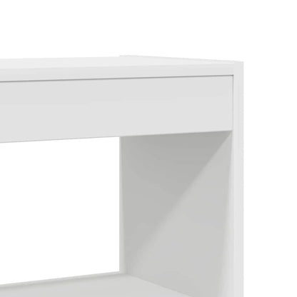 Bücherregal mit Regal Weiß 80 x 30 x 198 cm Holzwerkstoff