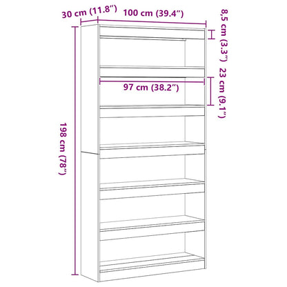 Bücherregal Weiß Holzwerkstoff