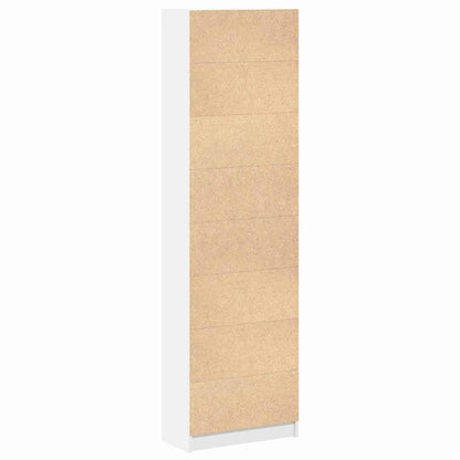 Kleiderschrank mit Regal Weiß 55 x 25 x 189 cm Holzwerkstoff