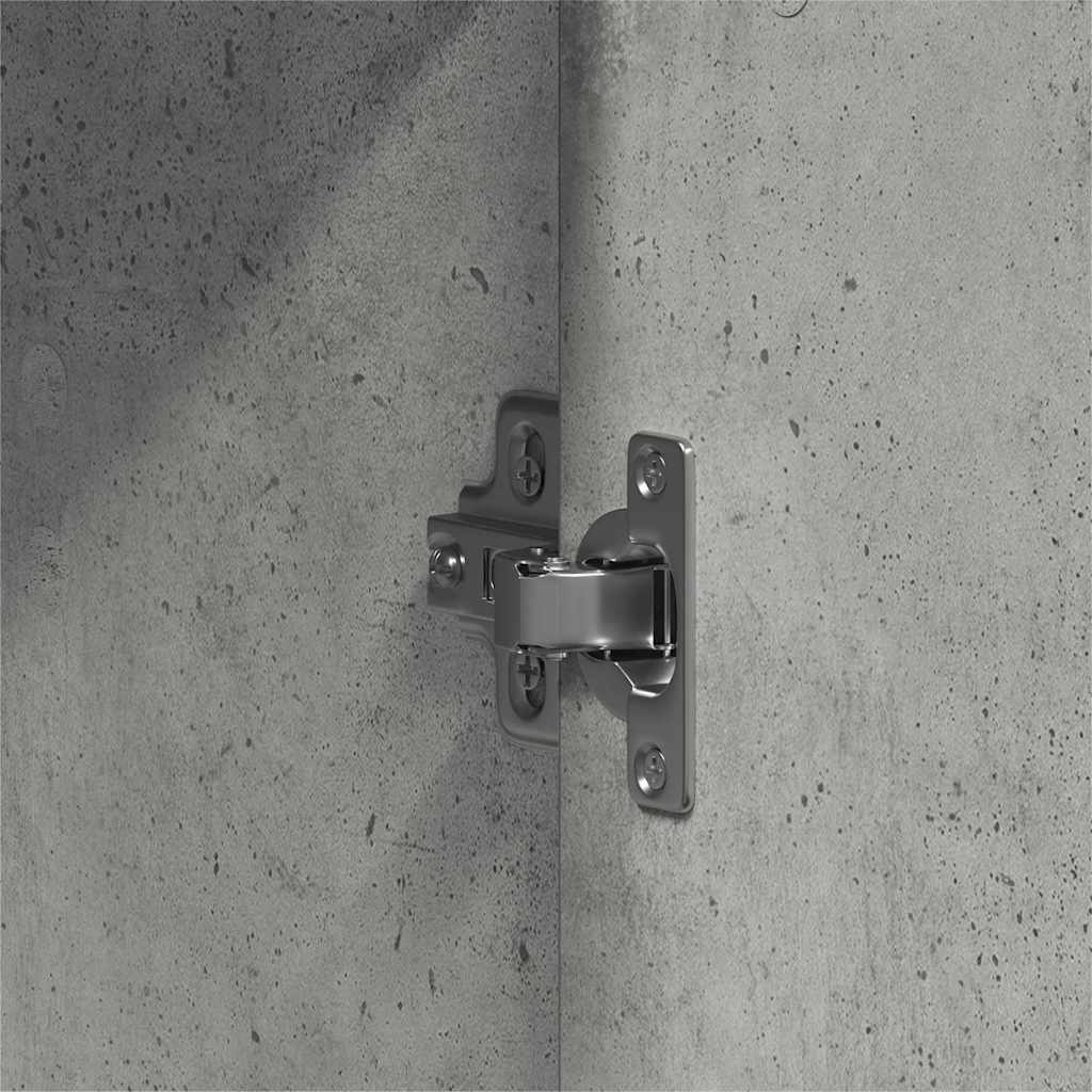 Kleiderschrank Beton Grau 55 x 25 x 189 cm Holzwerkstoff