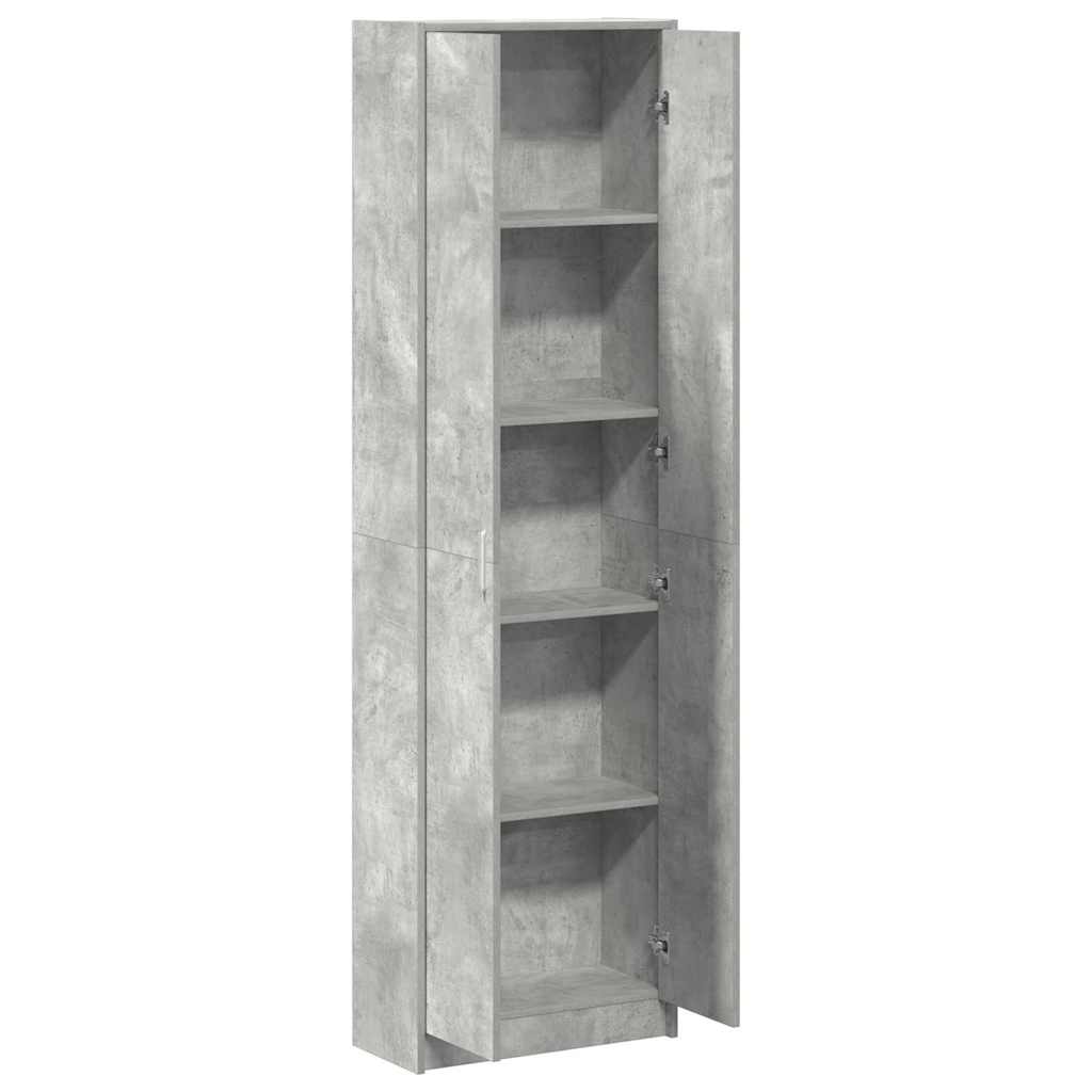 Kleiderschrank Beton Grau 55 x 25 x 189 cm Holzwerkstoff