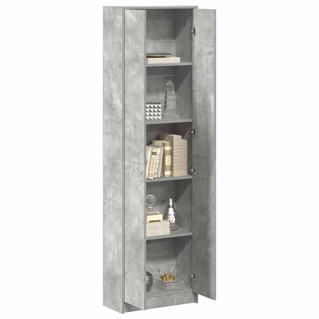 Kleiderschrank Beton Grau 55 x 25 x 189 cm Holzwerkstoff