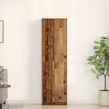 Kleiderschrank mit Regal Altholz 55 x 25 x 189 cm Holzwerkstoff