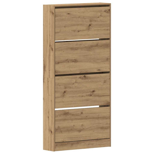 Schuhschrank Artisan-Eiche 80 x 21 x 163.5 cm Holzwerkstoff