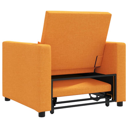 Einzel-Schlafsofa mit Rädern Dunkelgelb 90 x 165 x 87 cm Stoff