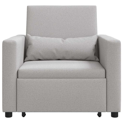 Einzel-Schlafsofa mit Rädern Wolkengrau 90 x 165 x 87 cm Stoff