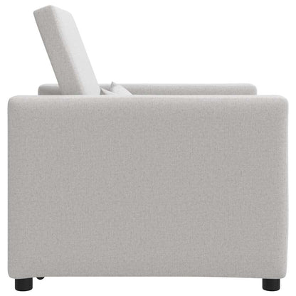 Einzel-Schlafsofa mit Rädern Wolkengrau 90 x 165 x 87 cm Stoff
