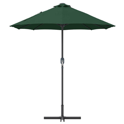 Gartenparasol Grün 370 x 197 x 239 cm Pulverbeschichteter Stahl
