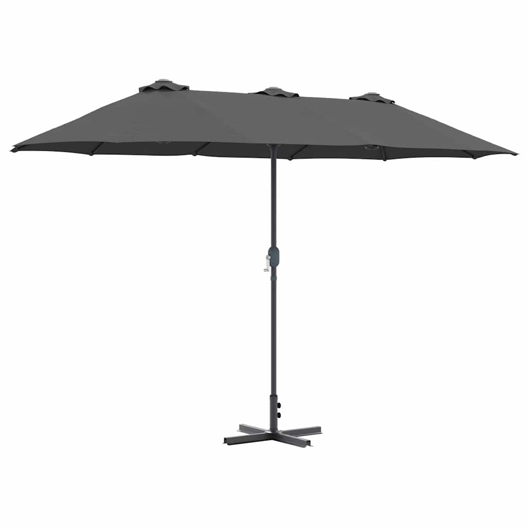 Gartenparasol Anthrazit 370 x 197 x 239 cm