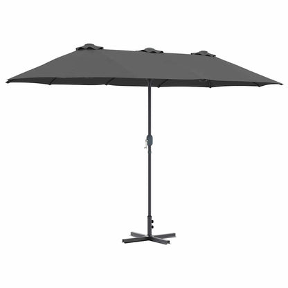Gartenparasol Anthrazit 370 x 197 x 239 cm