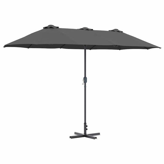 Gartenparasol Anthrazit 370 x 197 x 239 cm