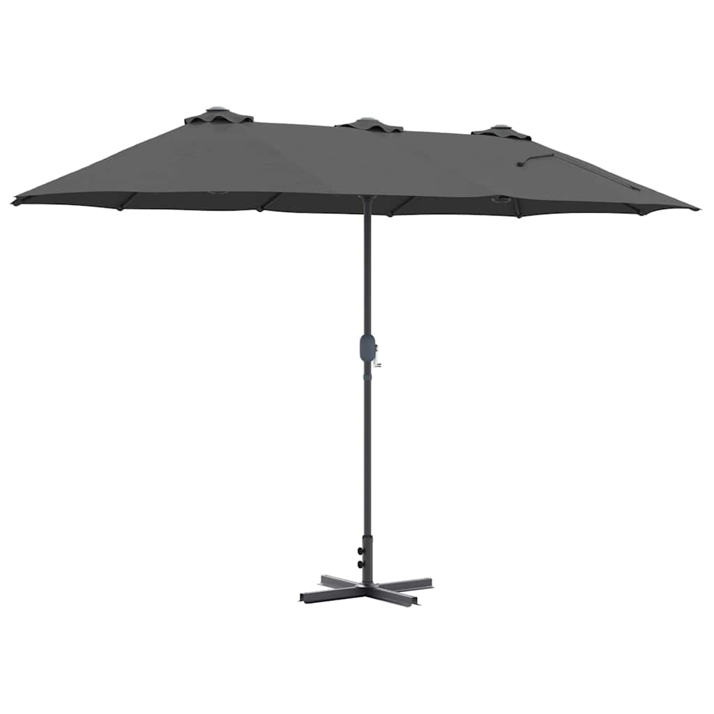 Gartenparasol Anthrazit 370 x 197 x 239 cm