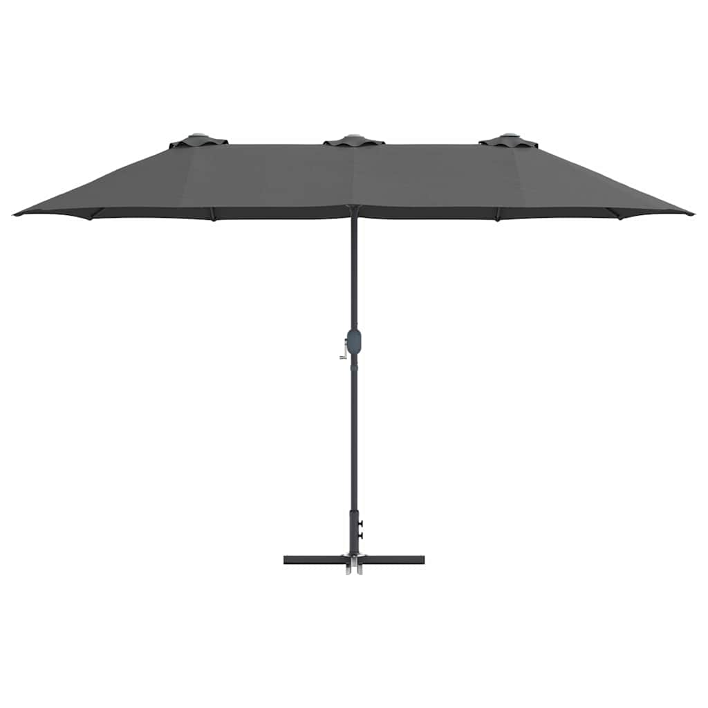 Gartenparasol Anthrazit 370 x 197 x 239 cm