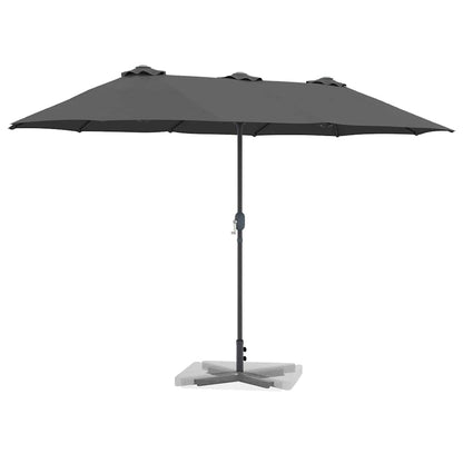 Gartenparasol Anthrazit 370 x 197 x 239 cm