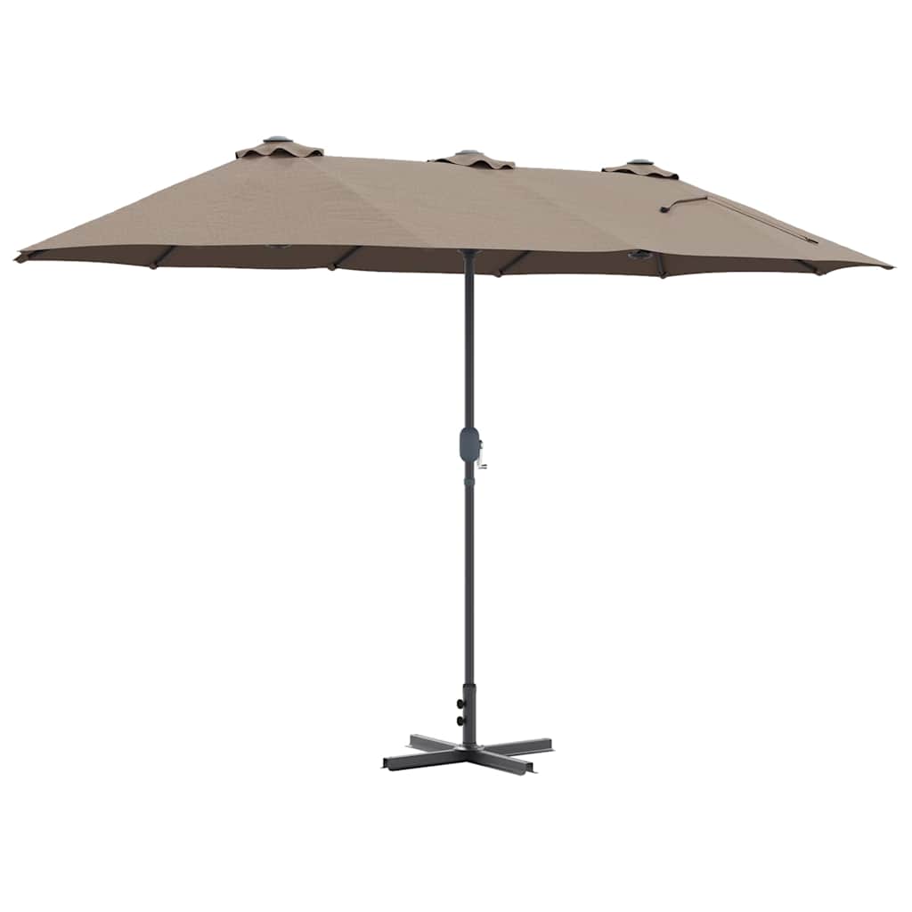 Gartenparasol Taupe 370 x 197 x 239 cm