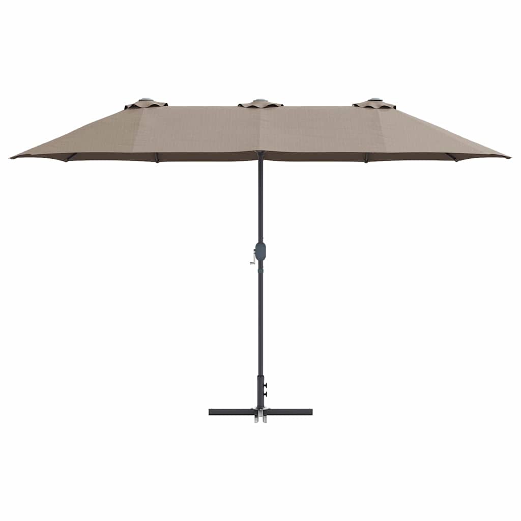 Gartenparasol Taupe 370 x 197 x 239 cm