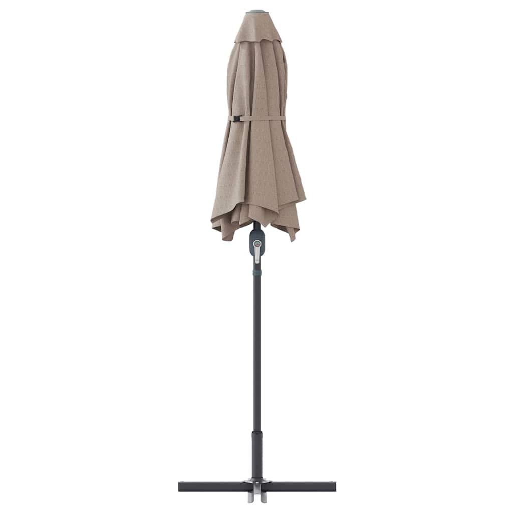Gartenparasol Taupe 370 x 197 x 239 cm