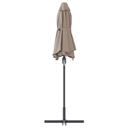 Gartenparasol Taupe 370 x 197 x 239 cm