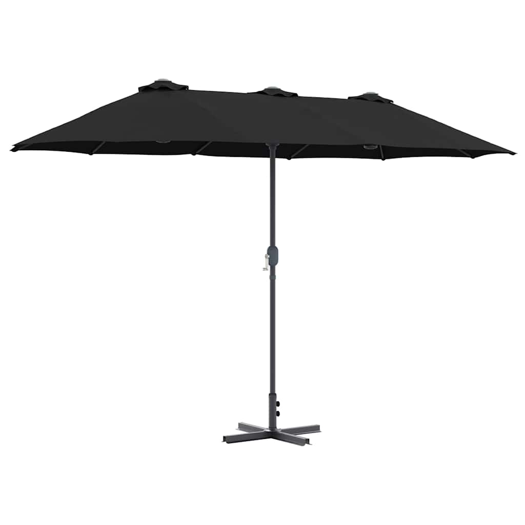 Gartenparasol Schwarz 370 x 197 x 239 cm