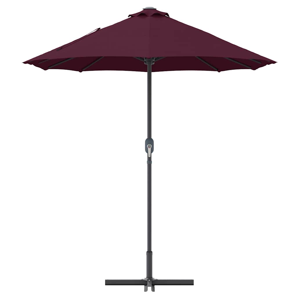 Gartenparasol Bordeauxrot 370 x 197 x 239 cm