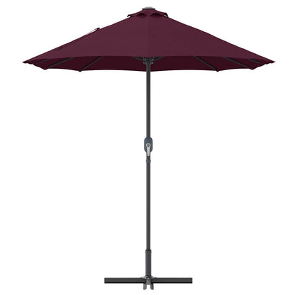 Gartenparasol Bordeauxrot 370 x 197 x 239 cm