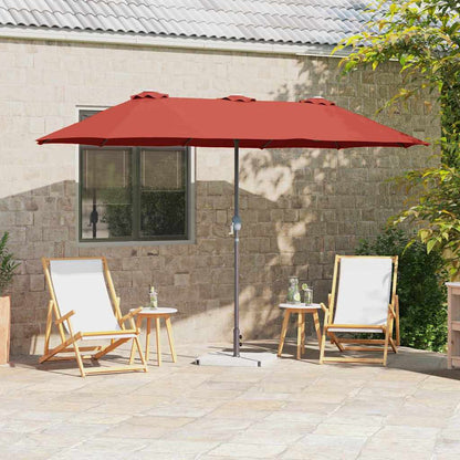 Gartenparasol Terrakotta 370 x 197 x 239 cm