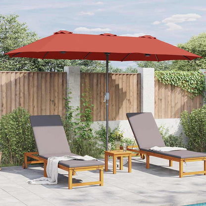 Gartenparasol Terrakotta 370 x 197 x 239 cm