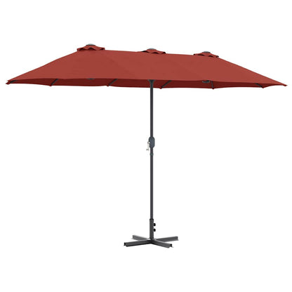 Gartenparasol Terrakotta 370 x 197 x 239 cm