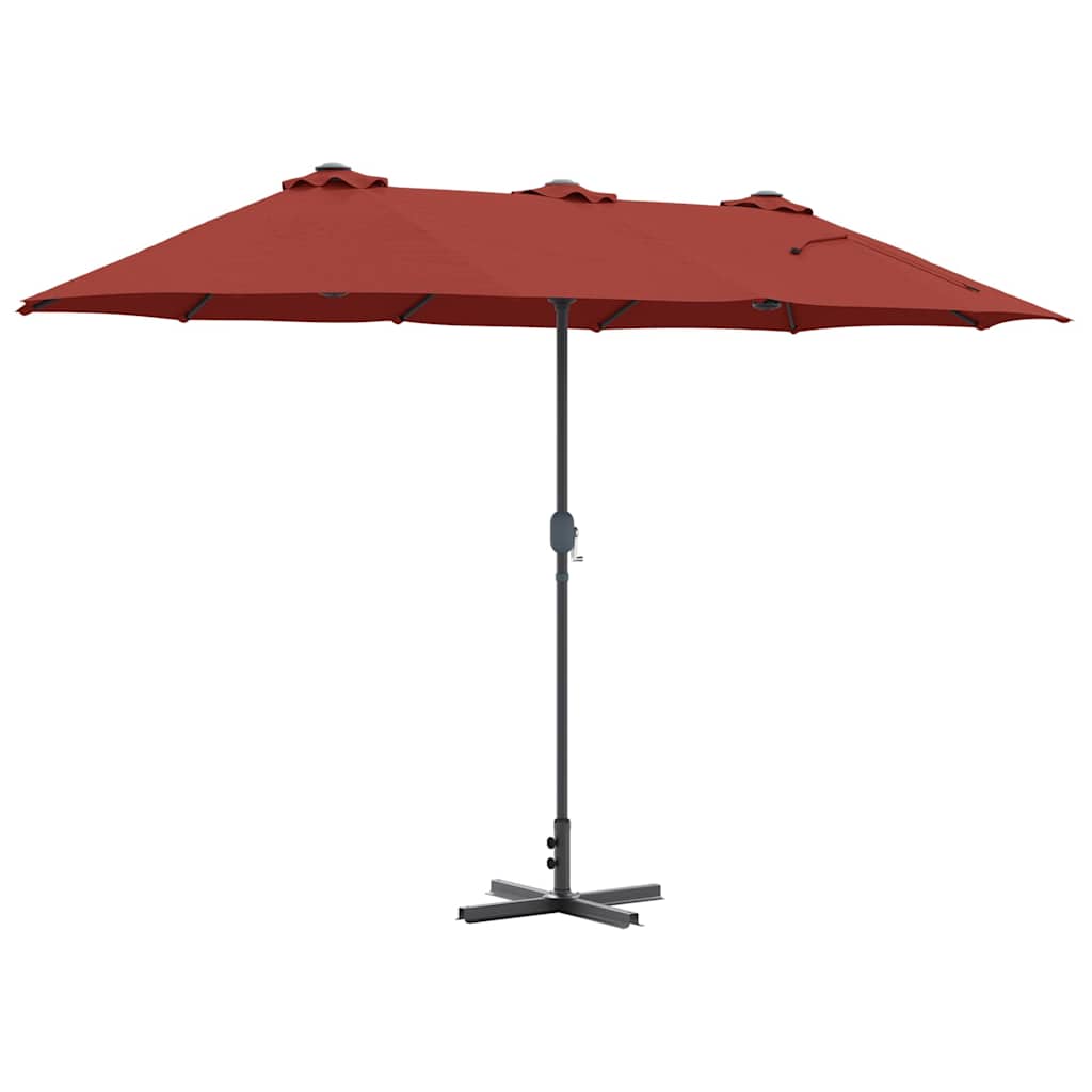 Gartenparasol Terrakotta 370 x 197 x 239 cm