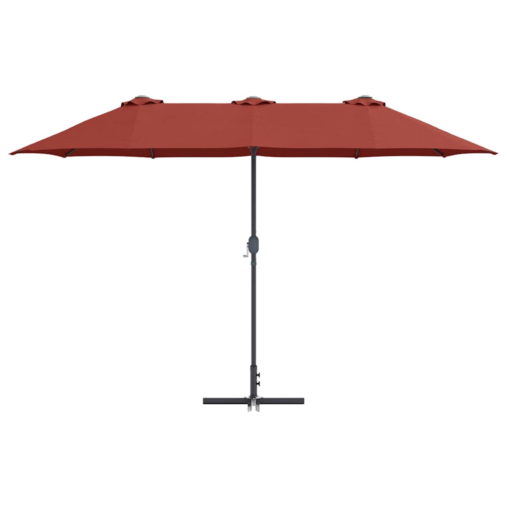 Gartenparasol Terrakotta 370 x 197 x 239 cm