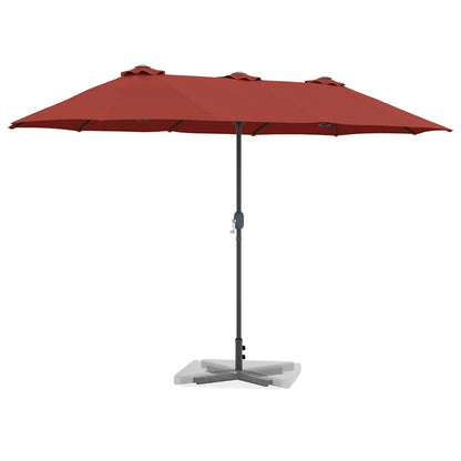 Gartenparasol Terrakotta 370 x 197 x 239 cm