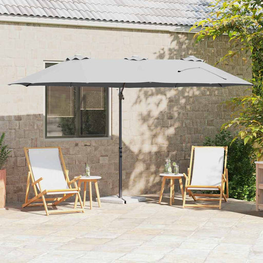 Garten-Kantilever-Pergola Sandfarbe 372 x 198 x 243 cm
