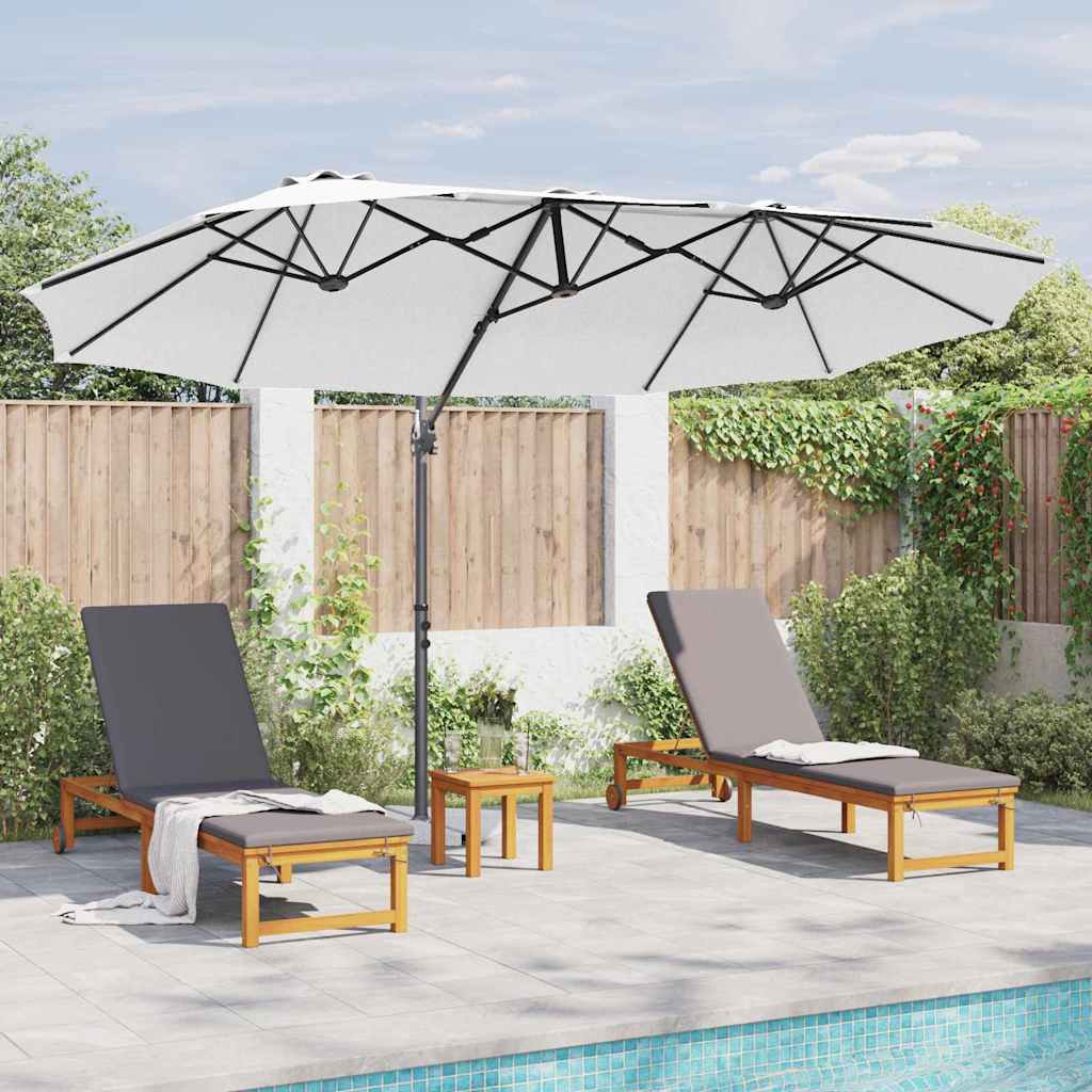 Garten-Kantilever-Pergola Sandfarbe 372 x 198 x 243 cm