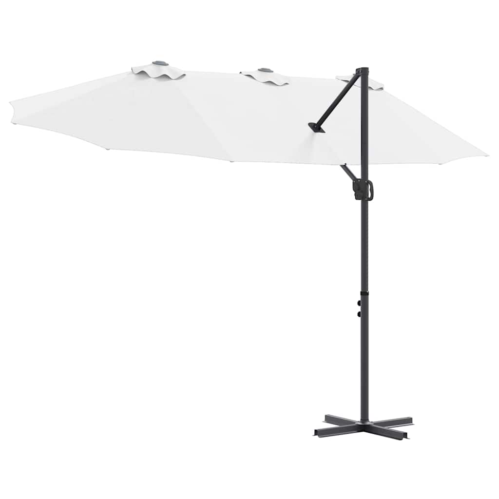 Garten-Kantilever-Pergola Sandfarbe 372 x 198 x 243 cm
