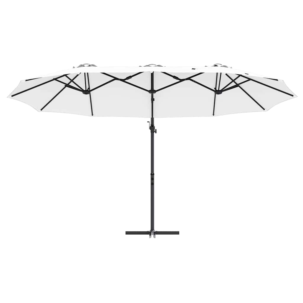 Garten-Kantilever-Pergola Sandfarbe 372 x 198 x 243 cm