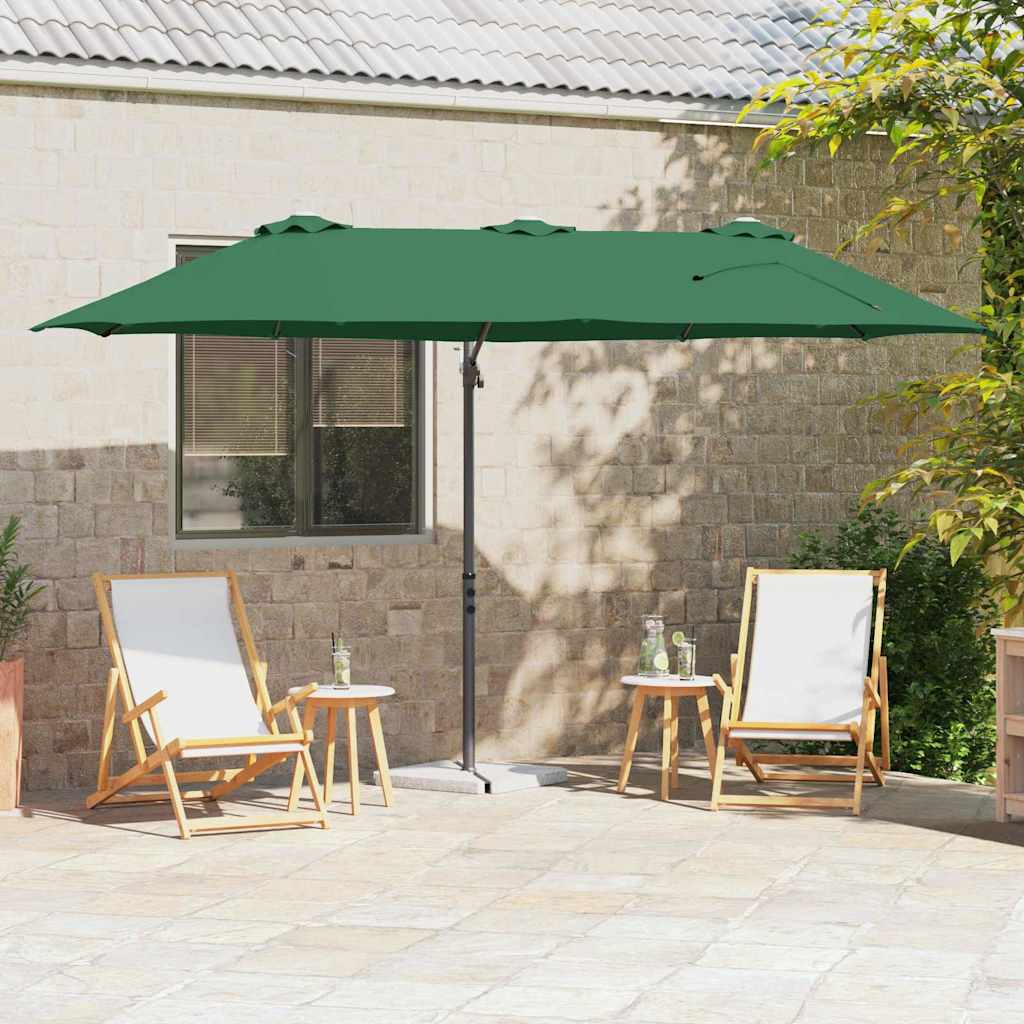 Garten-Kantilever-Pergola Grün 372 x 198 x 243 cm
