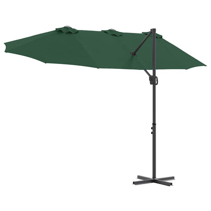 Garten-Kantilever-Pergola Grün 372 x 198 x 243 cm