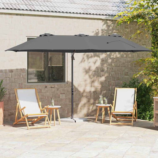 Garten-Kantilever-Pergola Anthrazit 372 x 198 x 243 cm