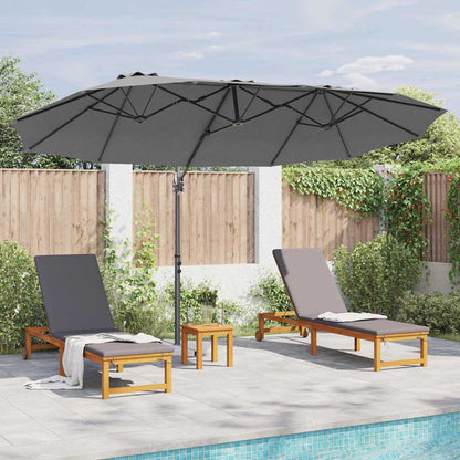 Garten-Kantilever-Pergola Anthrazit 372 x 198 x 243 cm