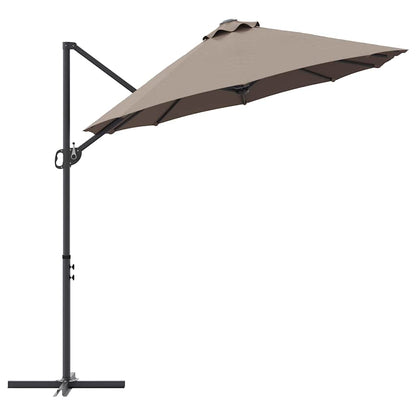 Garten-Kantilever-Pergola Taupe 372 x 198 x 243 cm